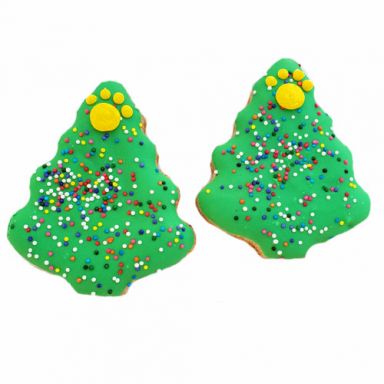 Paw Print Christmas Trees