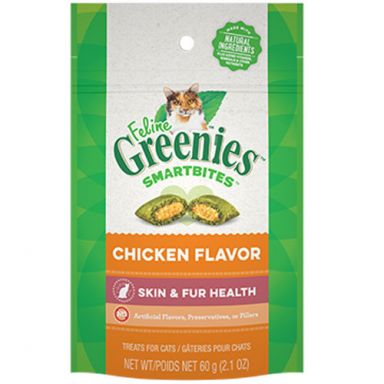 Greenies Smartbites Healthy Skin & Fur Treats - Chicken Flavor