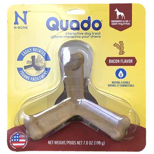 N-Bone Quado Interactive  Dental Dog Treat - Bacon