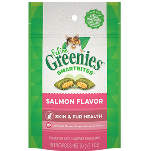 Greenies Smartbites Healthy Skin & Fur Treats - Salmon Flavor