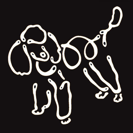 K Line Decal - Poodle