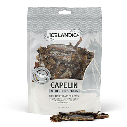 100% Pure Icelandic+™ Capelin Whole Fish & Pieces Cat Treat
