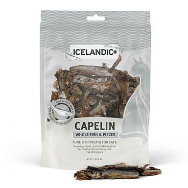 100% Pure Icelandic+™ Capelin Whole Fish & Pieces Cat Treat