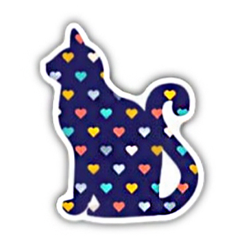 Heart Cat Sticker