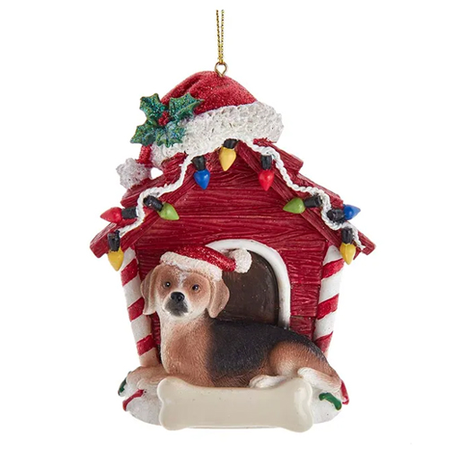 Beagle Dog House Ornament