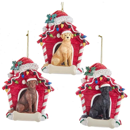 Labrador Retriever Dog House Ornament