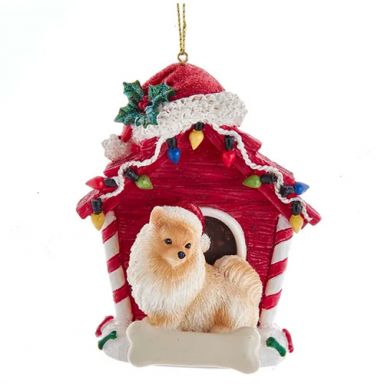 Pomeranian Dog House Ornament