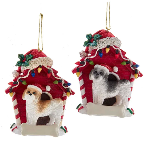 Shih-Tzu Dog House Ornament