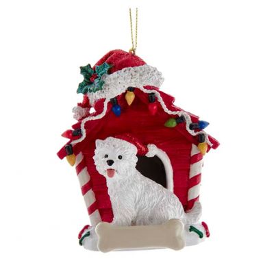 Westie Dog House Ornament