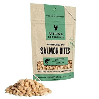 Vital Essentials Salmon Bites Freeze-dried Cat Treats