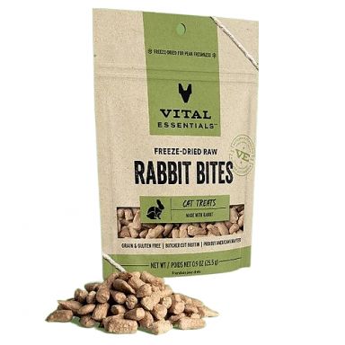 Vital Essentials Vital Rabbit Bites Freeze-dried Cat Treats