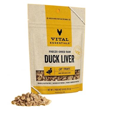 Vital Essentials Vital Duck Liver Freeze-dried Cat Treats