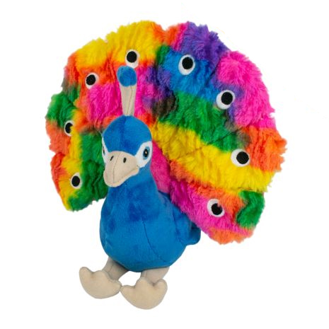 Tall Tails Rope Plush Peacock 9"
