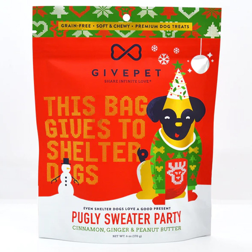 GivePet Pugly Sweater Party Treats