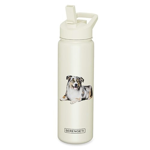 Water Bottle - Australian Shepherd - Four Your Paws Only
