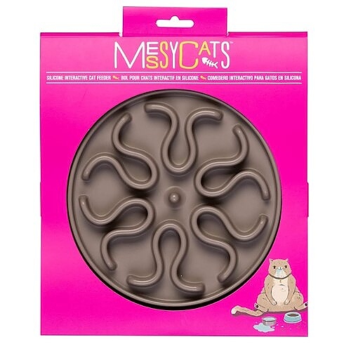 Messy Mutts Cat Silicone Interactive Feeder Large