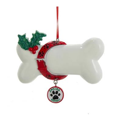 Spoiled Rotten Dog Bone Ornament