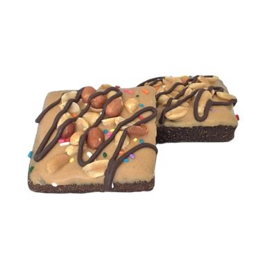 Drizzled Peanut Butter Brownies