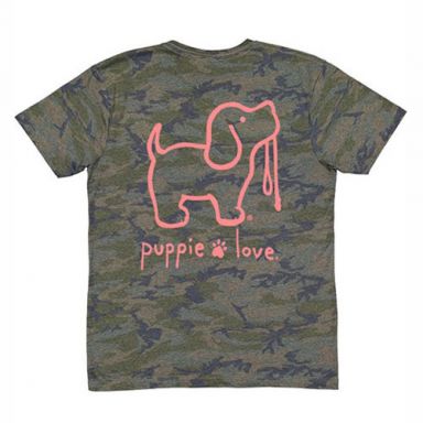 Puppie Love Vintage Camo Tshirts
