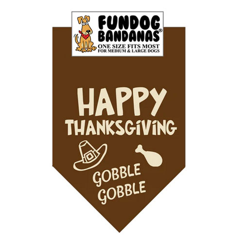 FunDog Bandanas - Happy Thanksgiving