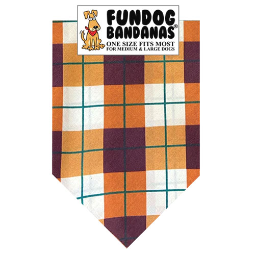 FunDog Bandanas - Fall Plaid