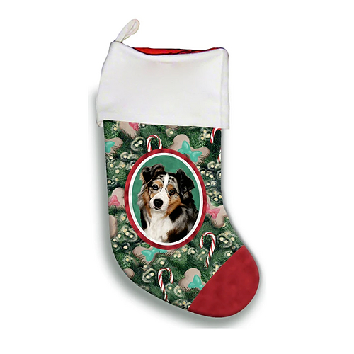 Christmas Stocking - Austrailian Shepherd