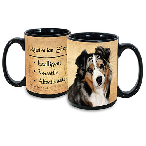 My Faithful Friends Mug - Australian Shepherd (Blue Merle)