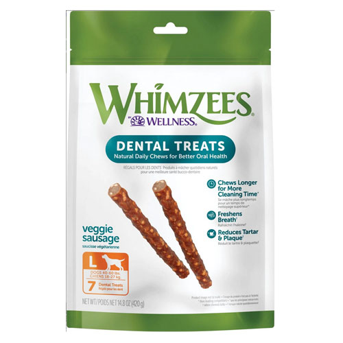 WHIMZEES® - Veggie Sausage All Natural Daily Dental Treat for Dogs