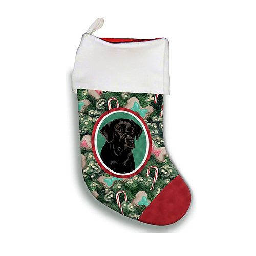 Christmas Stocking - Black Labrador