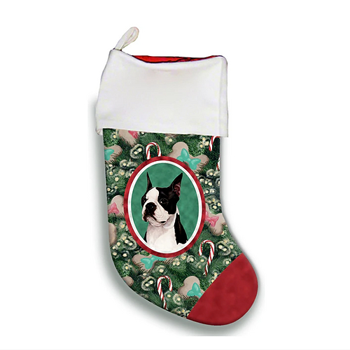 Christmas Stocking - Boston Terrier