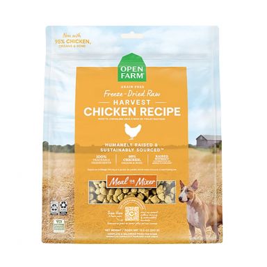 Open Farm - Grain Free Harvest Chicken Recipe Freeze Dried Raw Dog Food