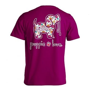 Puppie Love Tshirts - Dog Mama Flowers Pup