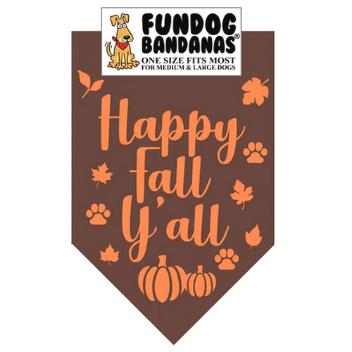 FunDog Bandanas - Happy Fall Y'all