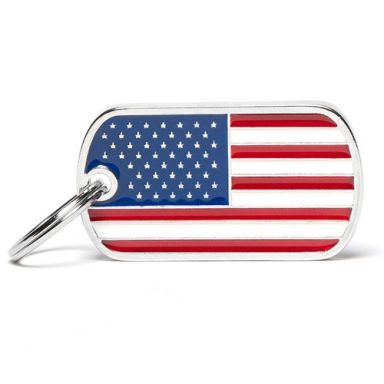 MyFamily - Pet ID Tags - USA Flag