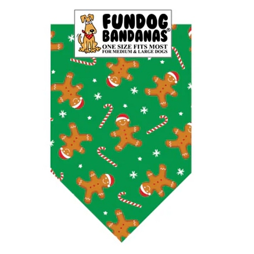 FunDog Bandanas - Gingerbread People