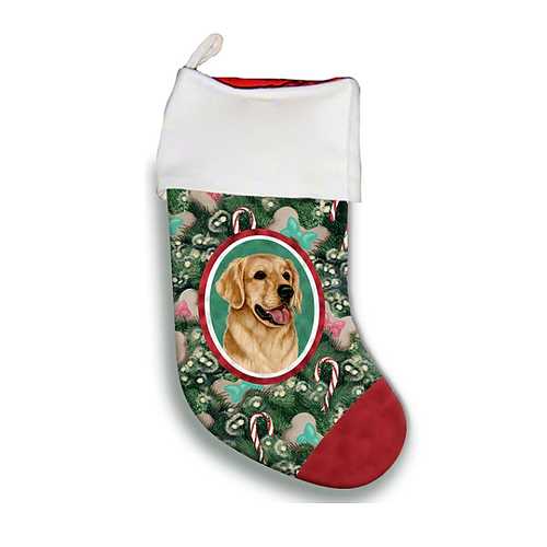 christmas stocking golden retriever