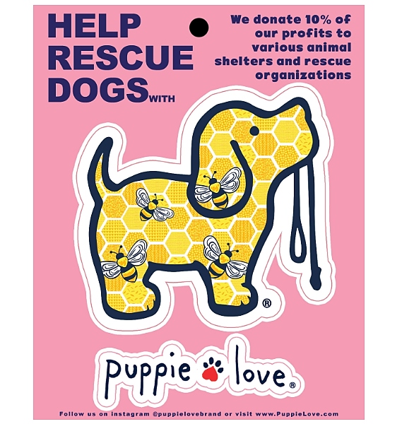 Puppie Love - Honey Bee Pup Sticker