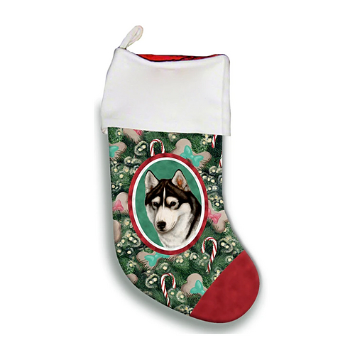 Christmas Stocking - Siberian Husky