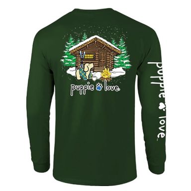 New! Puppie Love Long Sleeve - Log Cabin Pup- Coming Soon