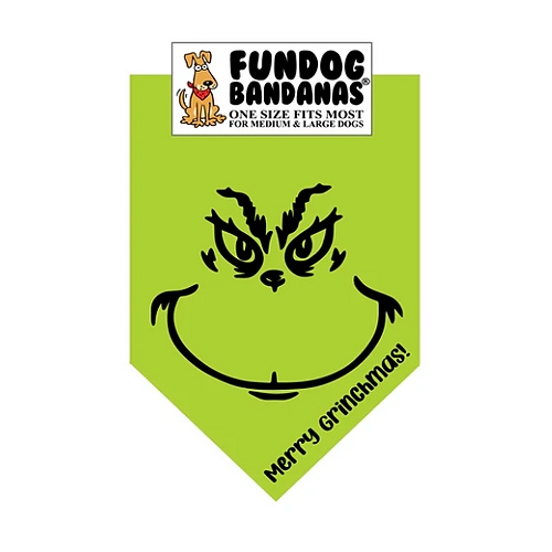 FunDog Bandanas - Merry Grinchmas!