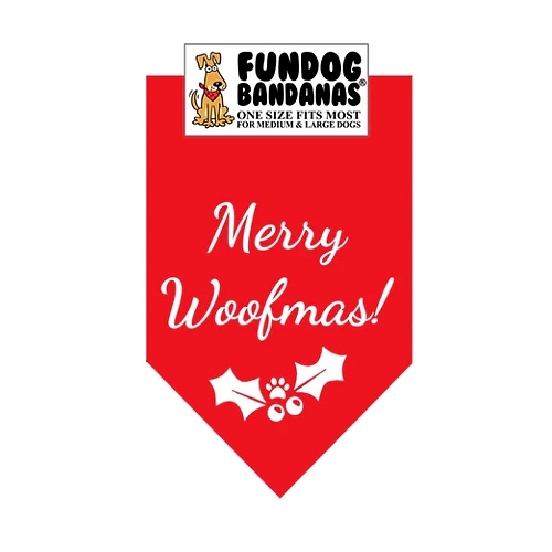 FunDog Bandanas - Merry Woofmas!