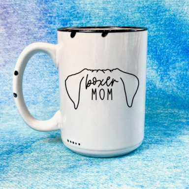 Dapper Paw Mug - Boxer Mom