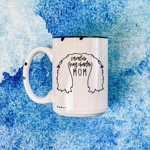 Dapper Paw Mug - Cavalier Mom