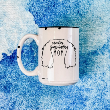 Dapper Paw Mug - Cavalier Mom