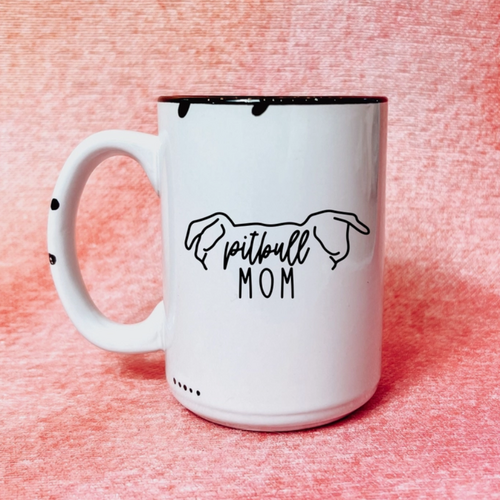Dapper Paw Mug - Pit Bull Mom