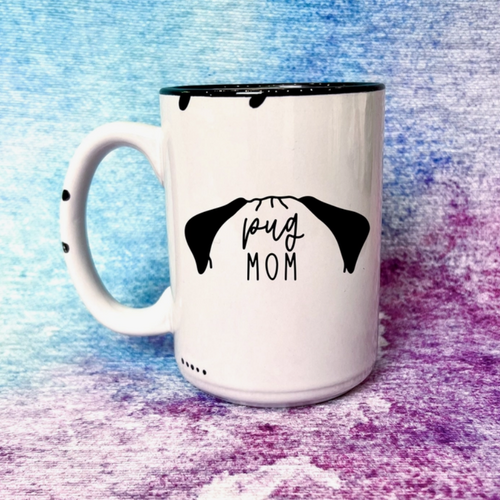 Dapper Paw Mug - Pug Mom