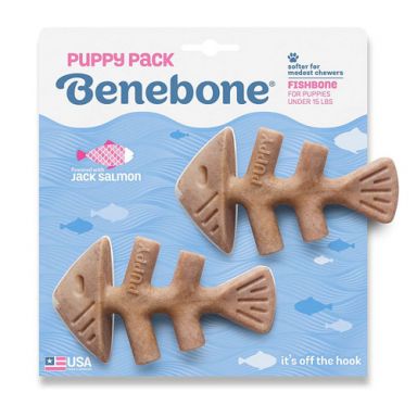Benebone - Puppy Fishbone Dog Chew Toy