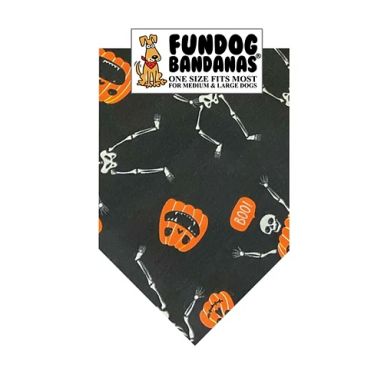 FunDog Bandanas - Skeletons & Pumpkins