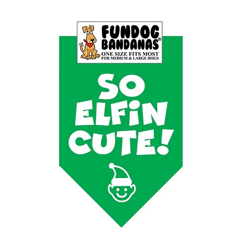 FunDog Bandanas - So Elfin' Cute!