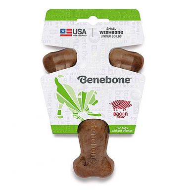 Benebone - Wishbone Tough Dog Chew Toy - Bacon Flavor
